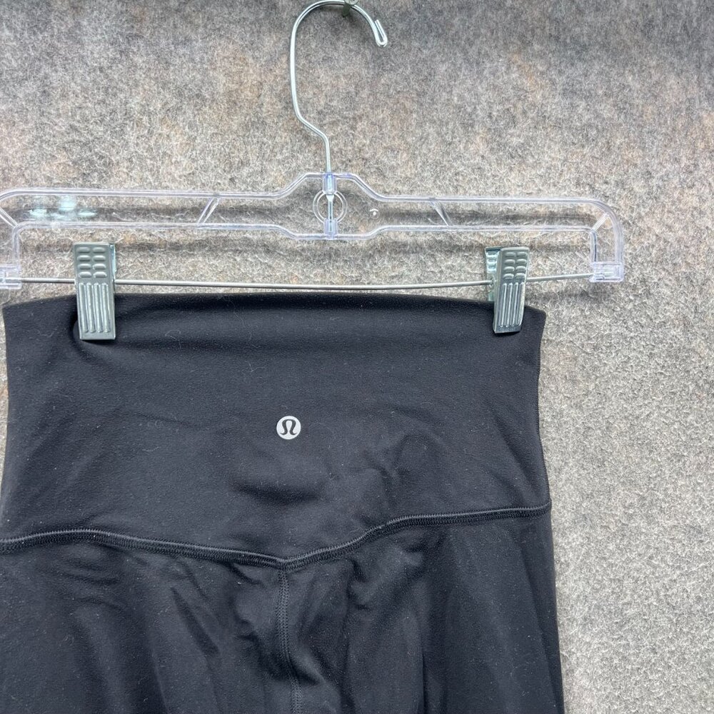 Lululemon Pants Women 4 Black Full Length Nulu Yoga Leggings Align High Rise - Picture 8 of 9
